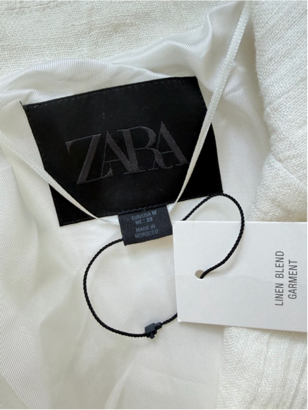 Zara Bloggers ZW Collection Linen Classic Long Frock Blazer Coat - Picture 9 of 13